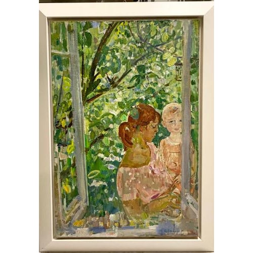 Gleb Savinov, Mother's Day, 1977, Oil Painting, Framed For Sale - Image 11 of 11