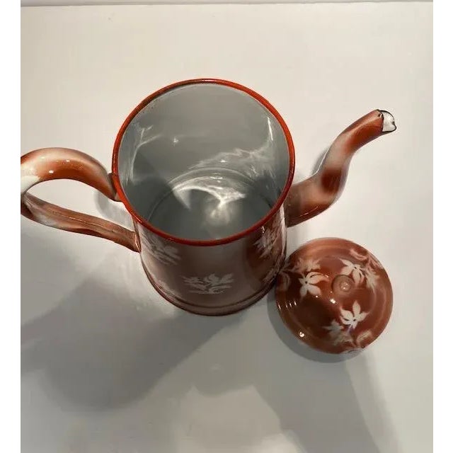 Early 20th Century Vintage French Biggen Stenciled Coffee Pot and Filter Set- 3 Pieces For Sale - Image 5 of 12