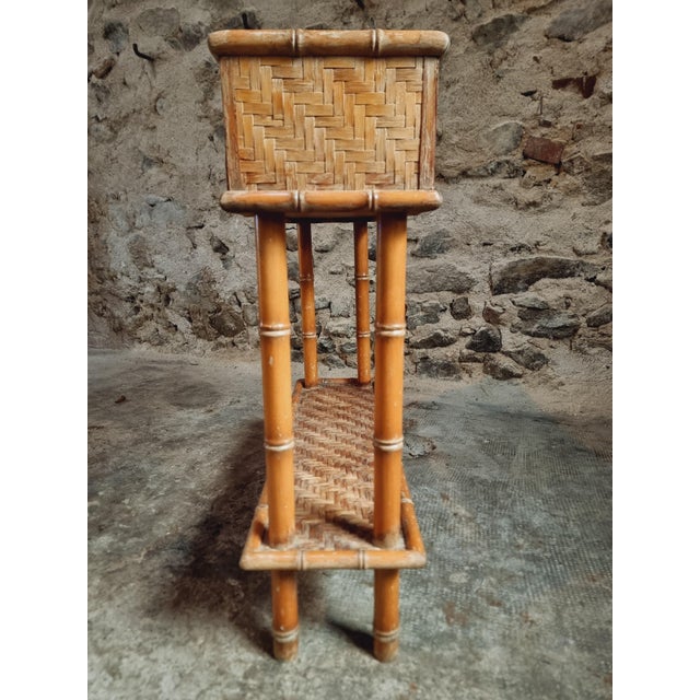 Boho Chic Vintage Bamboo Bottle Rack, France, 1970s For Sale - Image 3 of 13