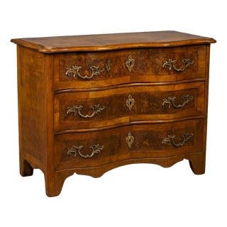 Antique Marquetry Arbalette Chest of Drawers, 1700s For Sale
