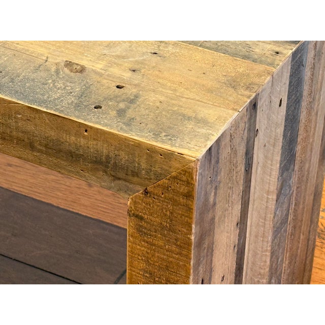 Wood West Elm Emmerson Reclaimed Wood Dining Bench For Sale - Image 7 of 12