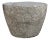 Organic Modern Vintage Outdoor Boulder Stone Stool Side Table For Sale