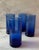 Contemporary 1990s Set of 4 Vintage Anchor Hocking Essex Cobalt Blue Tumblers For Sale - Image 3 of 12