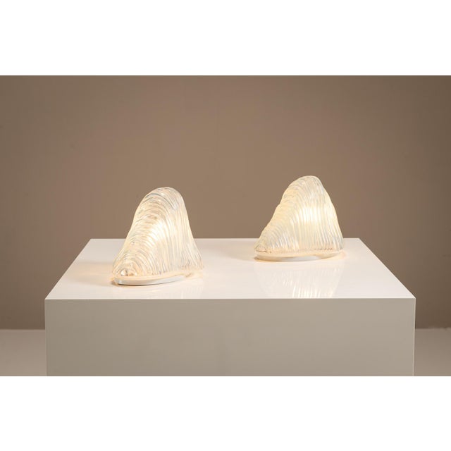 Blue LT301 Iceberg Lamp Set by Carlo Nason for Mazzega, 1970s, Set of 2 For Sale - Image 8 of 14