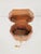 Antique Octagonal Wood and Brass Tea Caddy Box, 1960s For Sale - Image 6 of 9