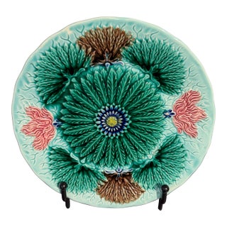 Antique Majolica Plate For Sale