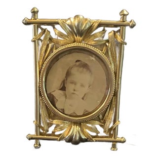 Late 18th Century Art Nouveau Small Vermeil Picture Frame For Sale