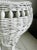 Victorian Vintage Victorian Painted White Wicker Indoor or Outdoor Plant Stand For Sale - Image 3 of 8