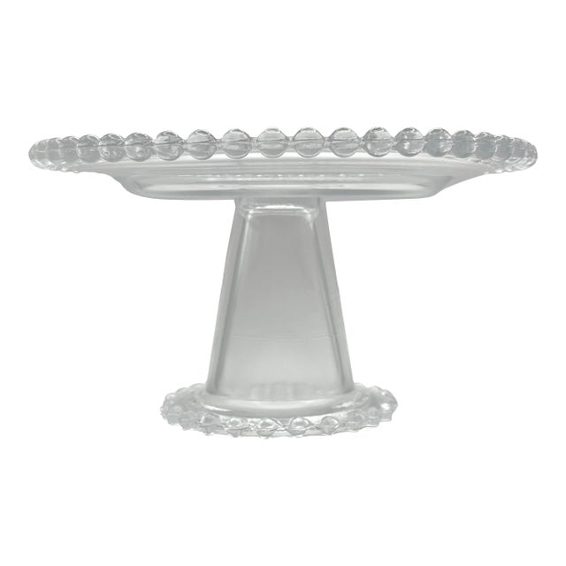 Vintage Candlewick Dessert Stand For Sale