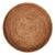 Artifacts Rattan Round Serving Ottoman Tray 28" Diameter, Honey Brown For Sale