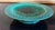 Hand painted vibrant green majolica low footed compote made in England by Minton, date stamped to 1860. The plate has a...