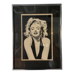 80's Lanse Marilyn Monroe Pastel Portrait