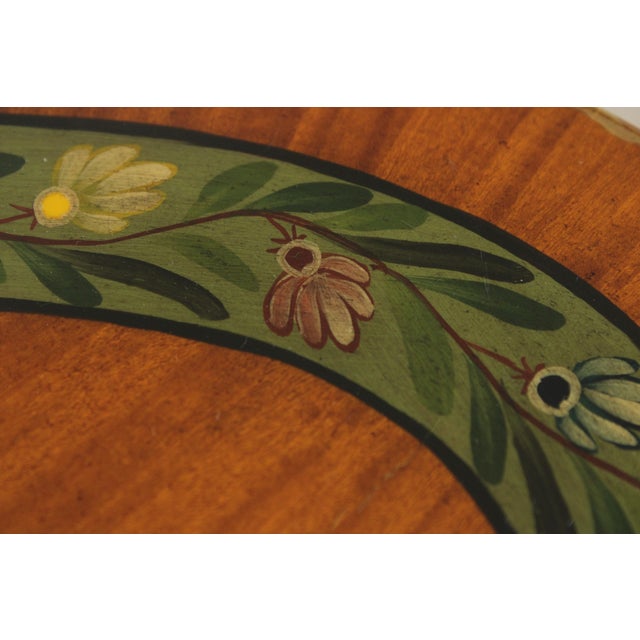 Maitland Smith 3 Drawer Satinwood Louis XV Style End Table For Sale - Image 13 of 18