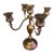 Vintage Brass 5‑Arm Candelabrum – Made in India, Mid‑20th Century For Sale