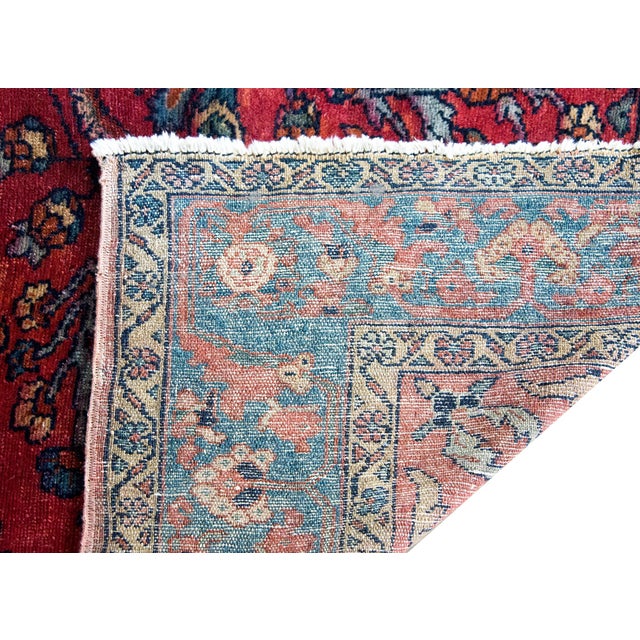 Early 20th Century Persian Lilihan Rug For Sale - Image 11 of 15