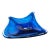 Large Stingray Glass Centerpiece Bowl 21" Oversize Blue Nautical Coastal Decor For Sale