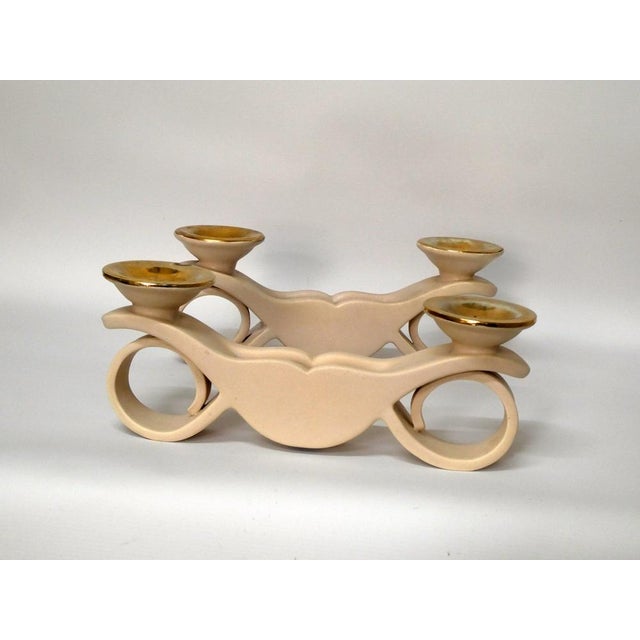 Ceramic Candlesticks by Louis Giraud for Vallauris, 1950s, Set of 2 For Sale - Image 9 of 10