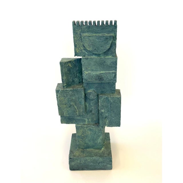 Mid 20th Century "Queen" Abstract Cubist Sculpture For Sale - Image 9 of 9
