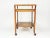 Mid-Century Wood Brass and Glass Trolley, 1950s For Sale - Image 4 of 9
