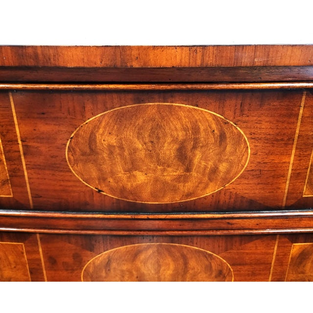 Vintage English Regency Style Carved Walnut Commode Chest by Theodore Alexander For Sale - Image 12 of 18