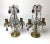 Traditional Early 20th Century Clear Amethyst & Amber Crystal Girandole Candelabras - A Pair For Sale - Image 3 of 10