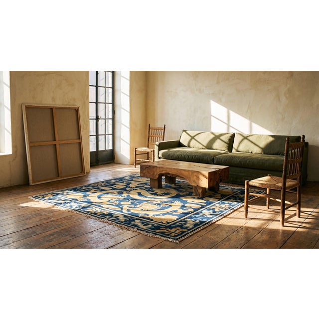 Mid 19th Century Antique Chinese - Ningxia Rug, For Sale - Image 5 of 7