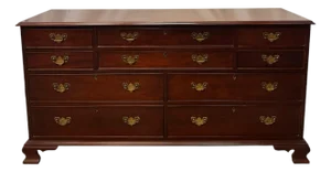 Vintage Craftique Chippendale Style Solid Mahogany Dresser