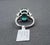 Metal 9.07 Ct Gia Certified Natural Zambian Emerald & Diamond Ring, Size 7 For Sale - Image 7 of 9