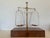 Goldenrod Balance Scale and Weights, 1900s For Sale - Image 8 of 8
