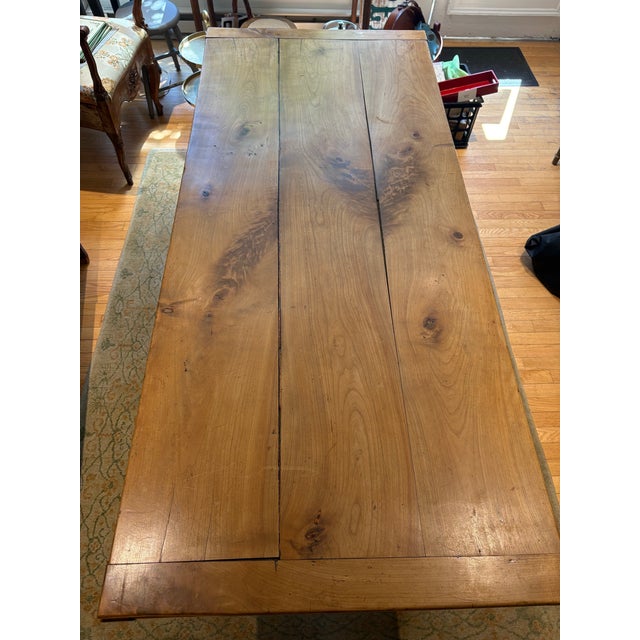 Farmhouse 19th Century Antique Maple Farmhouse Table For Sale - Image 3 of 11