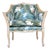 Late 20th Century–Early 21st Century Branch-Form Carved Wood Bergère Armchair With Tropical Upholstery For Sale