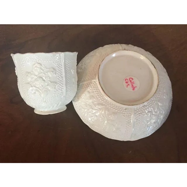 1760 French Rambervillers Pottery Tea Cup & Saucer - A Pair For Sale - Image 10 of 11