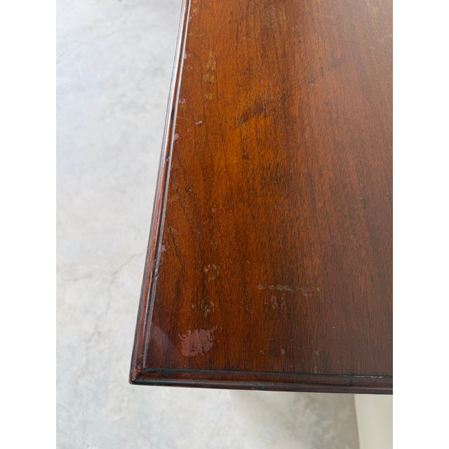 Antique Edwardian Solid Mahogany Carved Buffet / Sideboard Cabinet With Floral Motifs For Sale - Image 11 of 12