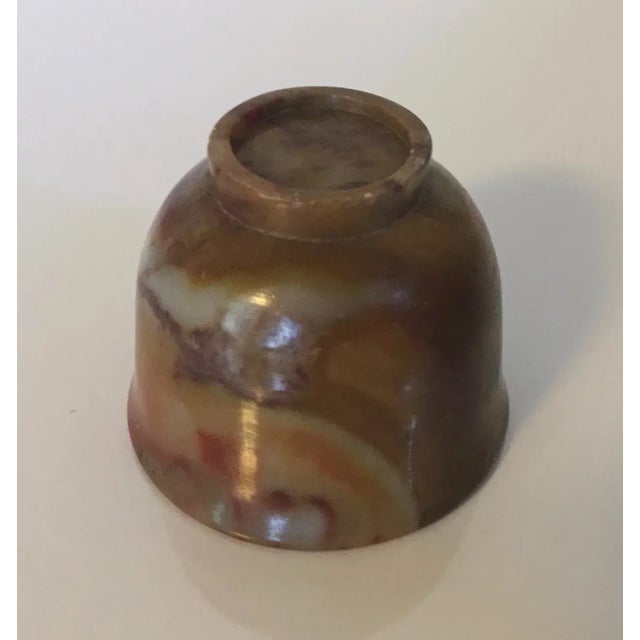 19th Century Antique 19th Century Chinese Carved Agate Stone Wine Cup For Sale - Image 5 of 13