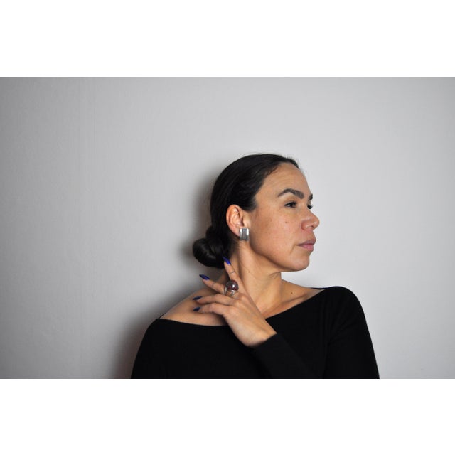 Vintage Silver and Moss Agate Statement Ring, 1960s For Sale - Image 11 of 17