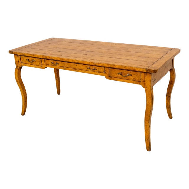 Guy Chaddock Country French Writing Desk W. Drawers For Sale