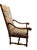Brown 19th Century French Needlepoint Carved Walnut Throne Chair For Sale - Image 8 of 11