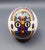 Mid-Century Modern Vintage Misha Zambia Hand Painted Barotse Water Spirit Mask Ostrich Egg & Stand For Sale - Image 3 of 9