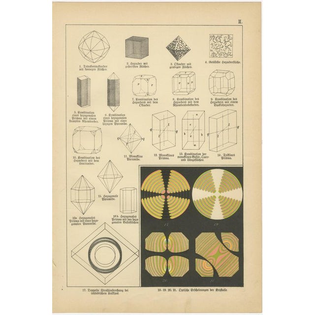 Kenngott, Set of Four Mineralogy & Crystal Chromolithographs, 1888, Paper For Sale - Image 4 of 8