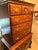 Queen Anne Henkel Harris Wild Cherry Highboy Dresser For Sale - Image 3 of 6