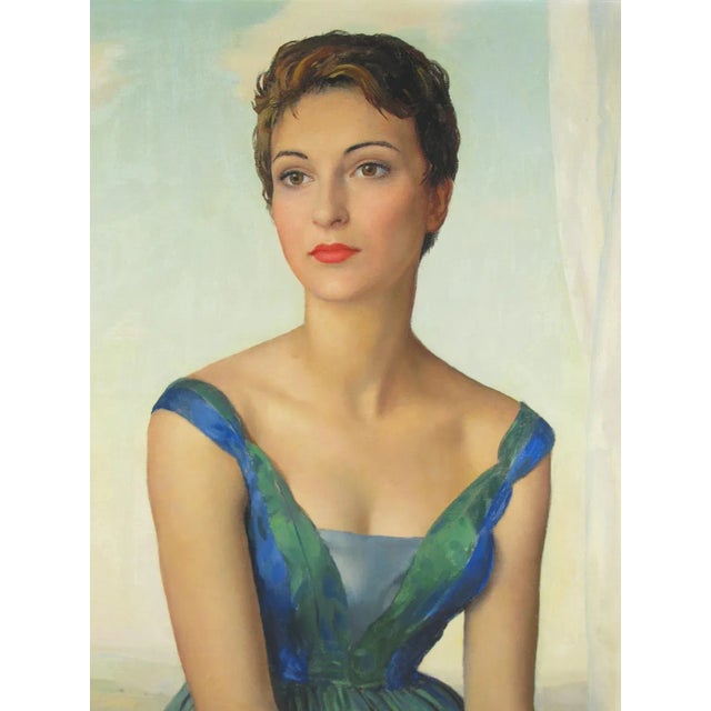 絵画 Le Conseiller des Dames Parisian Socialite Woman Oil on Canvas Painting by Maurice