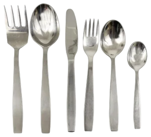 Austrian 2050 Flatware Cutlery for Six Persons by Helmut Alder for Amboss, 1950s, Set of 26