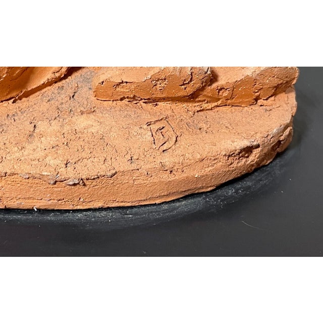 Ceramic Vintage Handmade Mother and Baby Terracotta Pottery Sculpture Statue Art Figural For Sale - Image 7 of 13