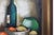 1960s A. De Man, Still Life with Bottle and Fruit, 1960, Oil Painting on Canvas, Framed For Sale - Image 5 of 11