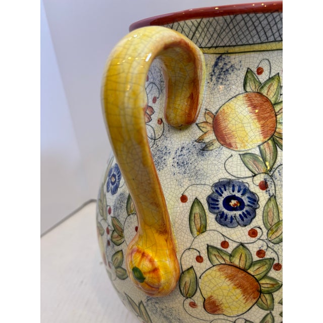 19th Century Italian Majolica Olive Oil Jar For Sale - Image 11 of 13
