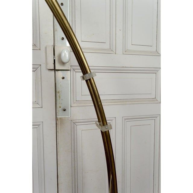 Adjustable Arc Floor Lamp in Marble, Brass and Acrylic Glass, Italy, 1970s For Sale - Image 17 of 18