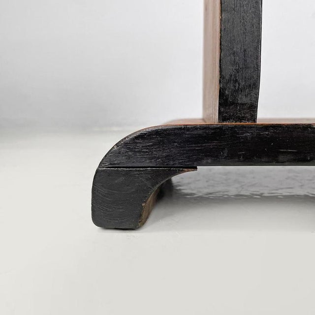 Italian Art Deco Wooden Coffee Table with Painted Black Rounded Profiles, 1940s For Sale - Image 18 of 18