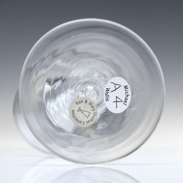 Ron & Mary Thomas Double Series Air Twist Wine with Pan Top Bowl, 1750s For Sale - Image 4 of 5