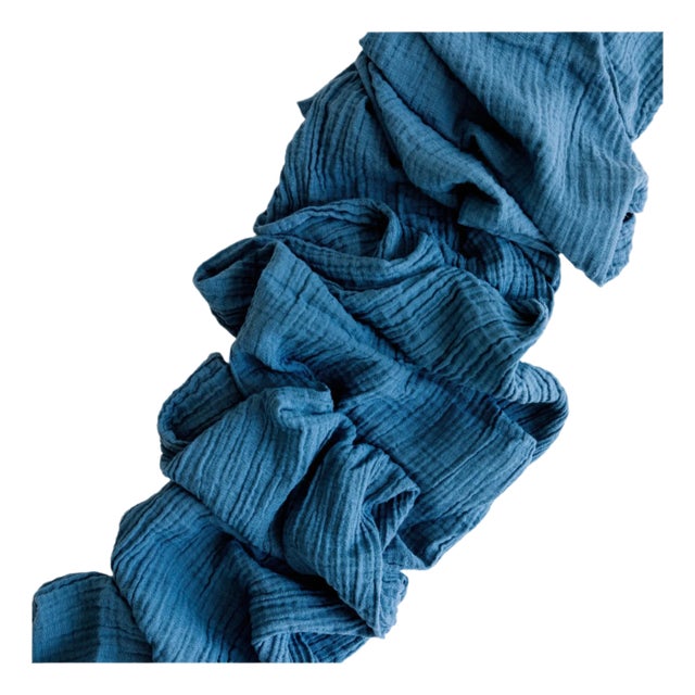 Organic Cotton Table Runner - Marine For Sale