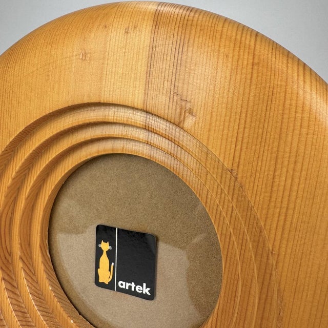 Mid-Century Modern Round Pine Picture Frame by Alvar Aalto for Artek, 1970s For Sale - Image 9 of 10